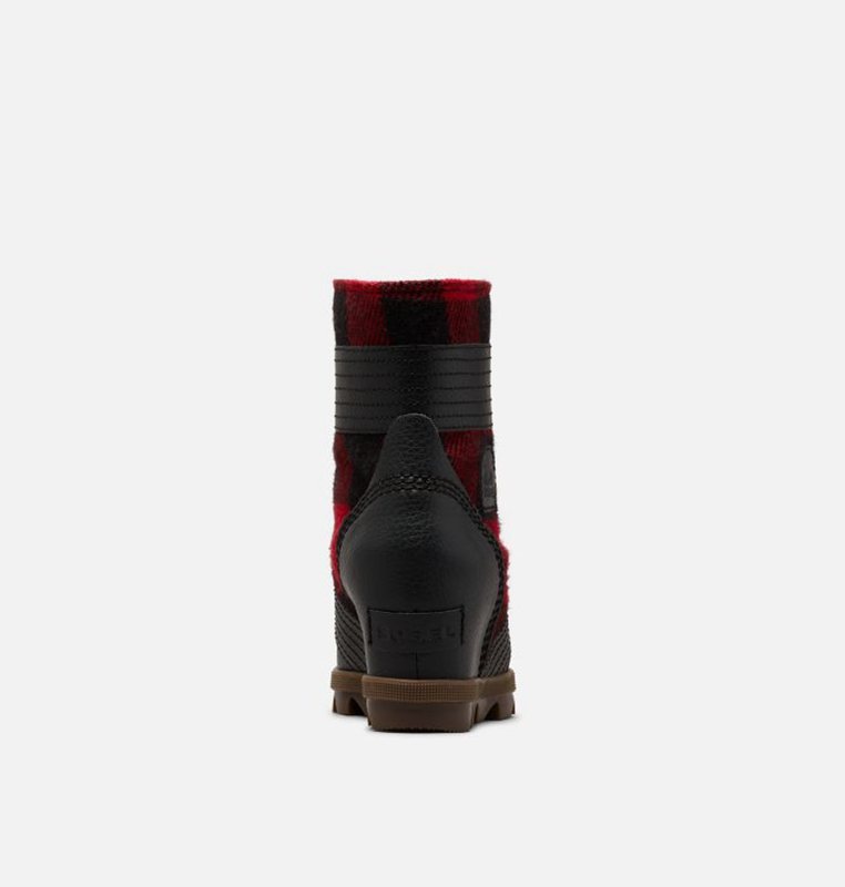 Kids Booties Black/Red - Sorel Youth Lexie™ Wedge - 275-EBQNMS